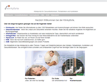 Tablet Screenshot of klinikpforte.de
